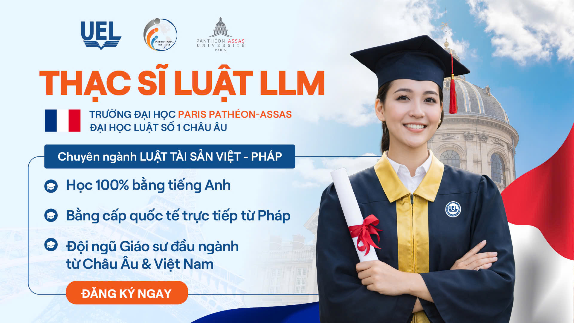Tuyển sinh chương trình Thạc sĩ Luật LLM từ Đại học Luật số 1 châu Âu